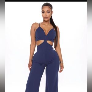 Navy blue jumpsuit